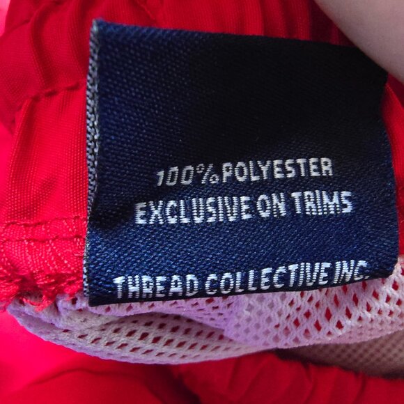 PARISH NATION ( XL ) Red Yellow Jogger Pants Elastic Waist Drawstring - Picture 7 of 7